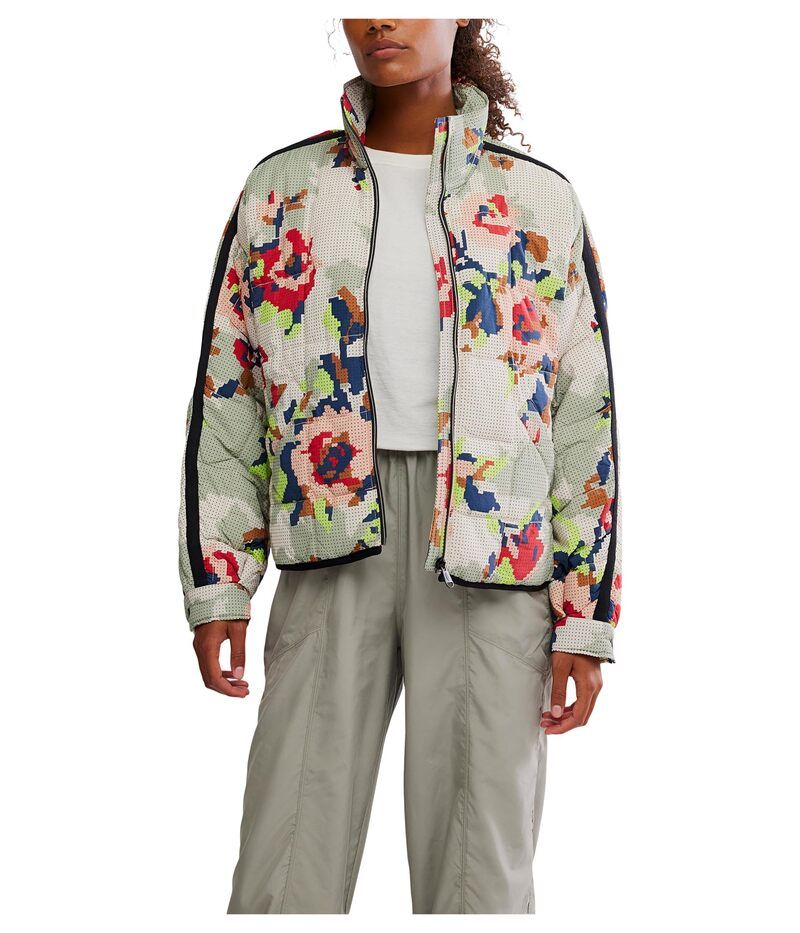フリーピープル レディース アウター コート プリント FP Movement Pippa Packable Printed Cross Stitch Fl