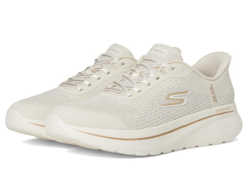 スケッチャーズ レディース シューズ スニーカー SKECHERS Performance Go Walk Arch Fit Njoy Ria Hands Free Slipins Natural