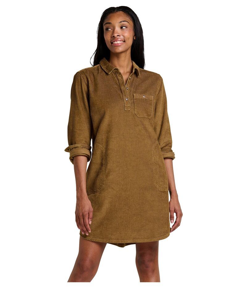 ドード アンドコー レディース トップス ワンピース ToadCo Cascadia Popover Long Sleeve Dress Honey Brown ブラウン