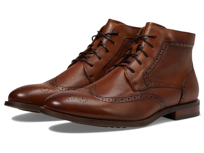 フローシャイム メンズ シューズ ブーツ・レインブーツ ウィングチップ レース Florsheim Rucci Wingtip Lace Boots Cognac
