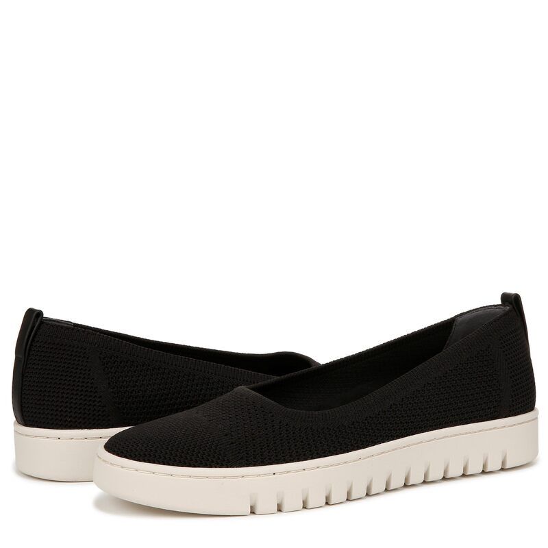 バイオニック レディース シューズ サンダル ニット VIONIC Uptown Skimmer Knit Slipons Black Fabric ブラック