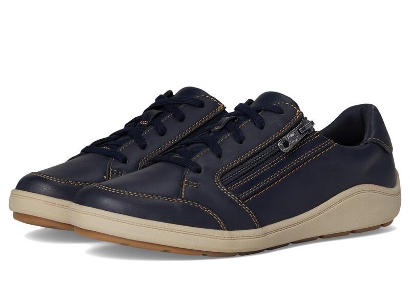 クラークス レディース シューズ スニーカー Clarks Bryianne Bayla Navy Leather ネイビー