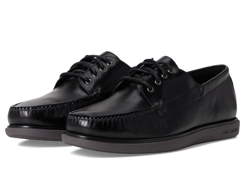 コールハーン メンズ シューズ スリッポン・ローファー Cole Haan Grand 4Eye Loafers Black NubuckPa ブラック
