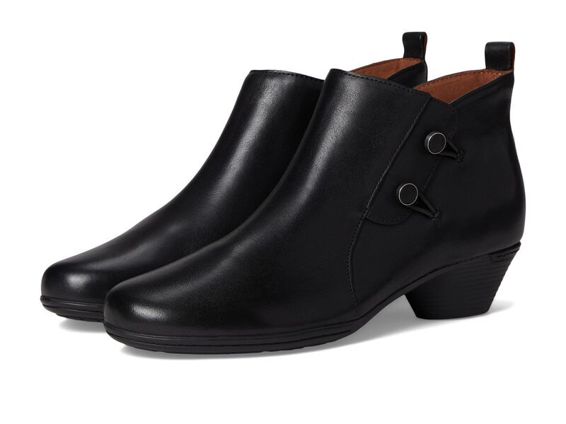コブ ヒル レディース シューズ ブーツ・レインブーツ Cobb Hill Larsa Black Leather ブラック