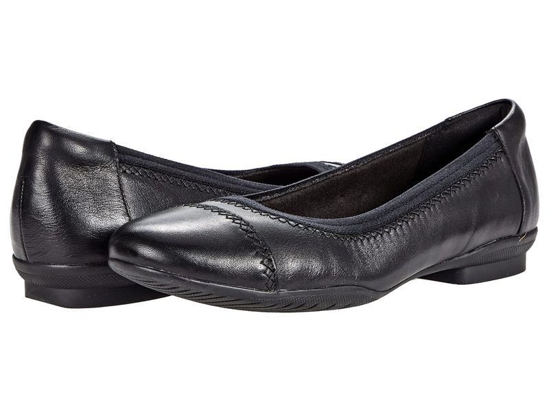 クラークス レディース シューズ サンダル Clarks Sara Bay Black Leather ブラック
