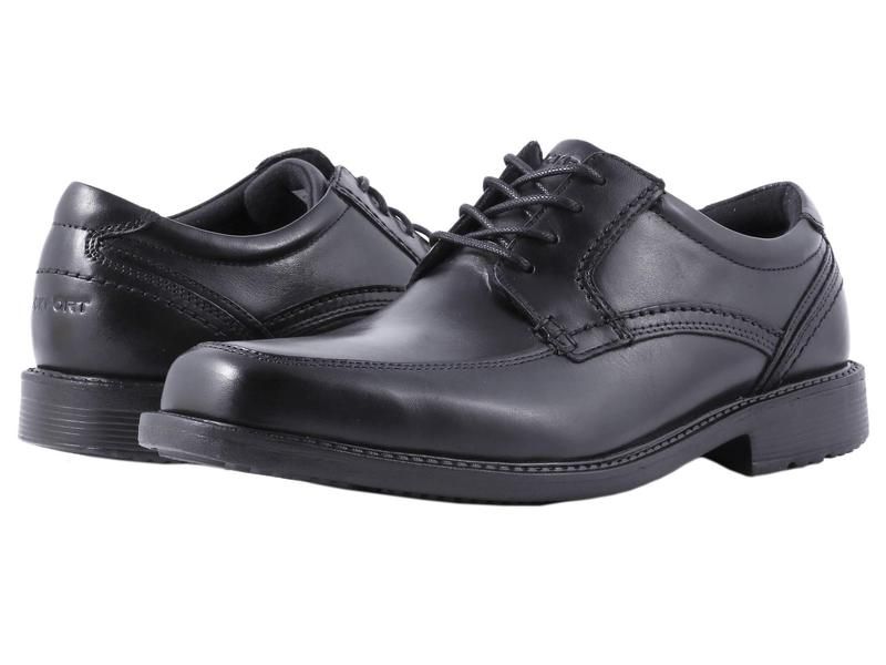 ロックポート メンズ シューズ オックスフォード Rockport Style Leader 2 Apron Toe Black Waxed Cal ブラック