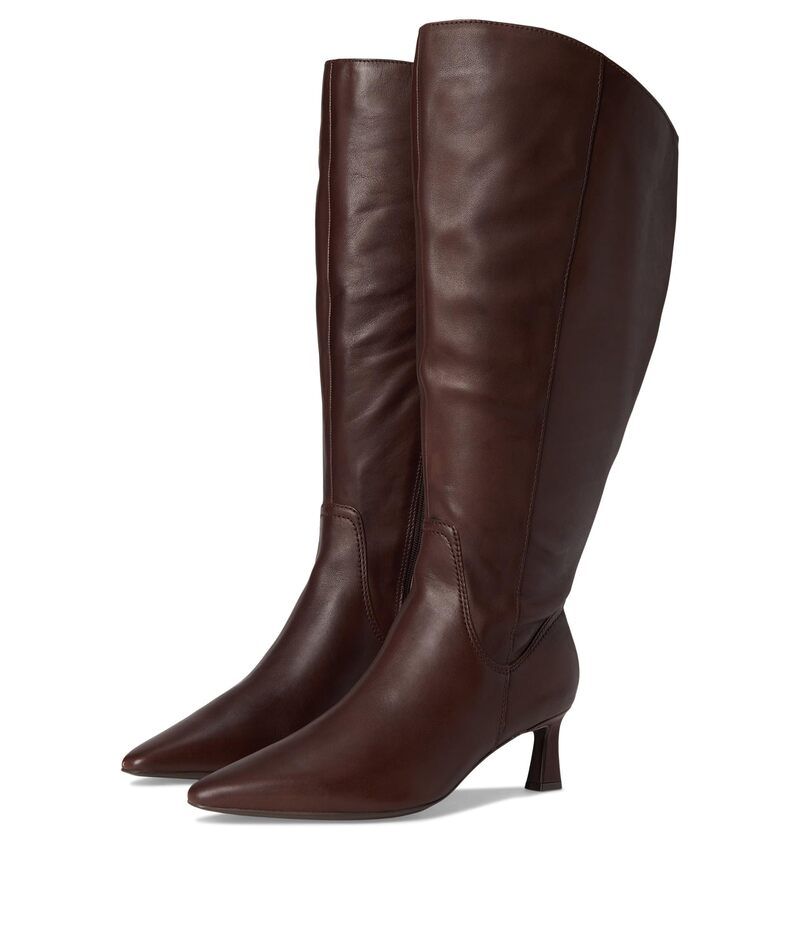 ナチュライザー レディース シューズ ブーツ・レインブーツ Naturalizer Deesha Extra Wide Calf Boots Chocolate Bar Leather チョコレート