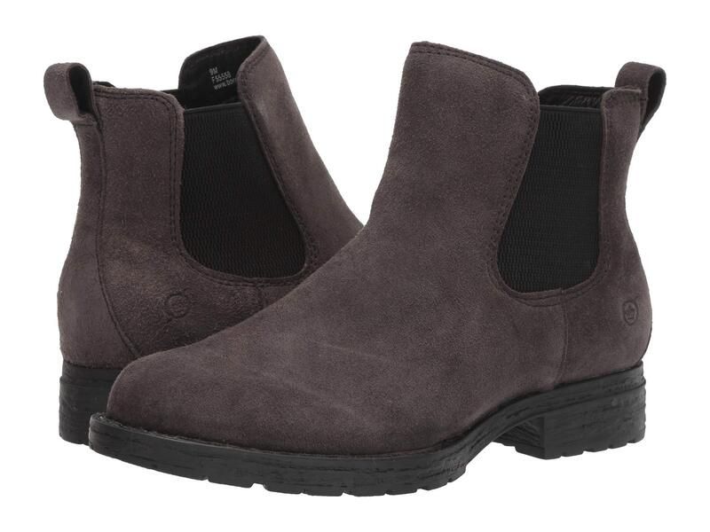 ボーン レディース シューズ ブーツ・レインブーツ Born Cove Dark Grey Suede グレー