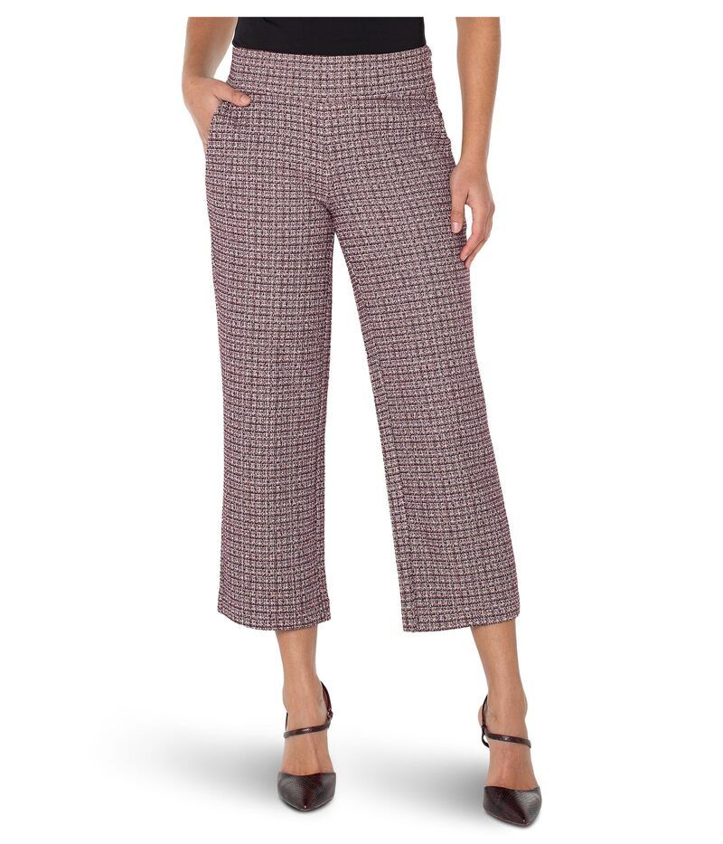 リヴァプール ロサンゼルス レディース ボトムス カジュアルパンツ Liverpoolos Angeles Mabel Midrise Pullon Crop Stovepipe Pants Wine