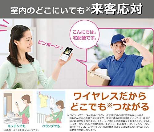 パナソニック ワイヤレステレビドアホン 配線工事不要 LEDライト搭載 VS-SGZ20L/ 993ccd09