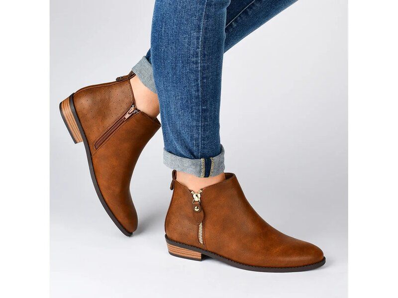 ジャーニー レディース シューズ ブーツ・レインブーツ Journee Ellis Bootie Vintage Chocolate Brown ブラウン ジャーニー レディース シューズ ブーツ・レインブーツ Journee Ellis Bootie Vintage Chocolate Brown ブラウン