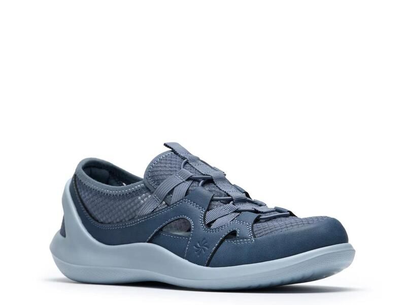 クラークス レディース シューズ スニーカー Clarksolevana Step Sneaker BlueGrey グレー