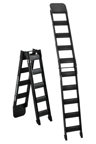 ディーアールシー(DRC) ハイブリッドランプ 180cm ブラック 折りたたみタイプ 耐荷重 190kg 軽量 アルミ/樹脂 バイク オートバイ トランポ ラダー ブリッジ スロープ ダートフリーク Dirtfreak G4725送料無料 aa26aba9
