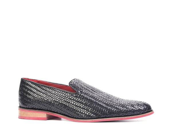 カルロスサンタナ メンズ シューズ スリッポン・ローファー Carlos by Carlos Santana Gibson Weave Loafer Black ブラック