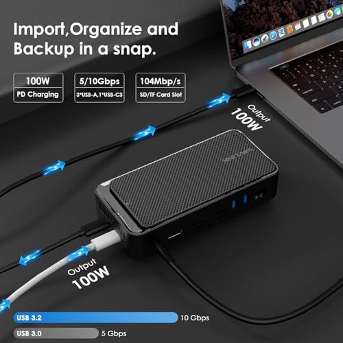 WAVLINK USB Cドッキングステーション、12-In-1タイプCドックと 10GbpsM.2 PCIe/SATA SSDエンクロージャー、トリプルディスプレイドック、100W PD対応、4K@60Hz HDMI/DP、USB C/US a7b5b7ef WAVLINK USB Cドッキングステーション、12-In-1タイプCドックと 10GbpsM.2 PCIe/SATA SSDエンクロージャー、トリプルディスプレイドック、100W PD対応、4K@60Hz HDMI/DP、USB C/US a7b5b7ef