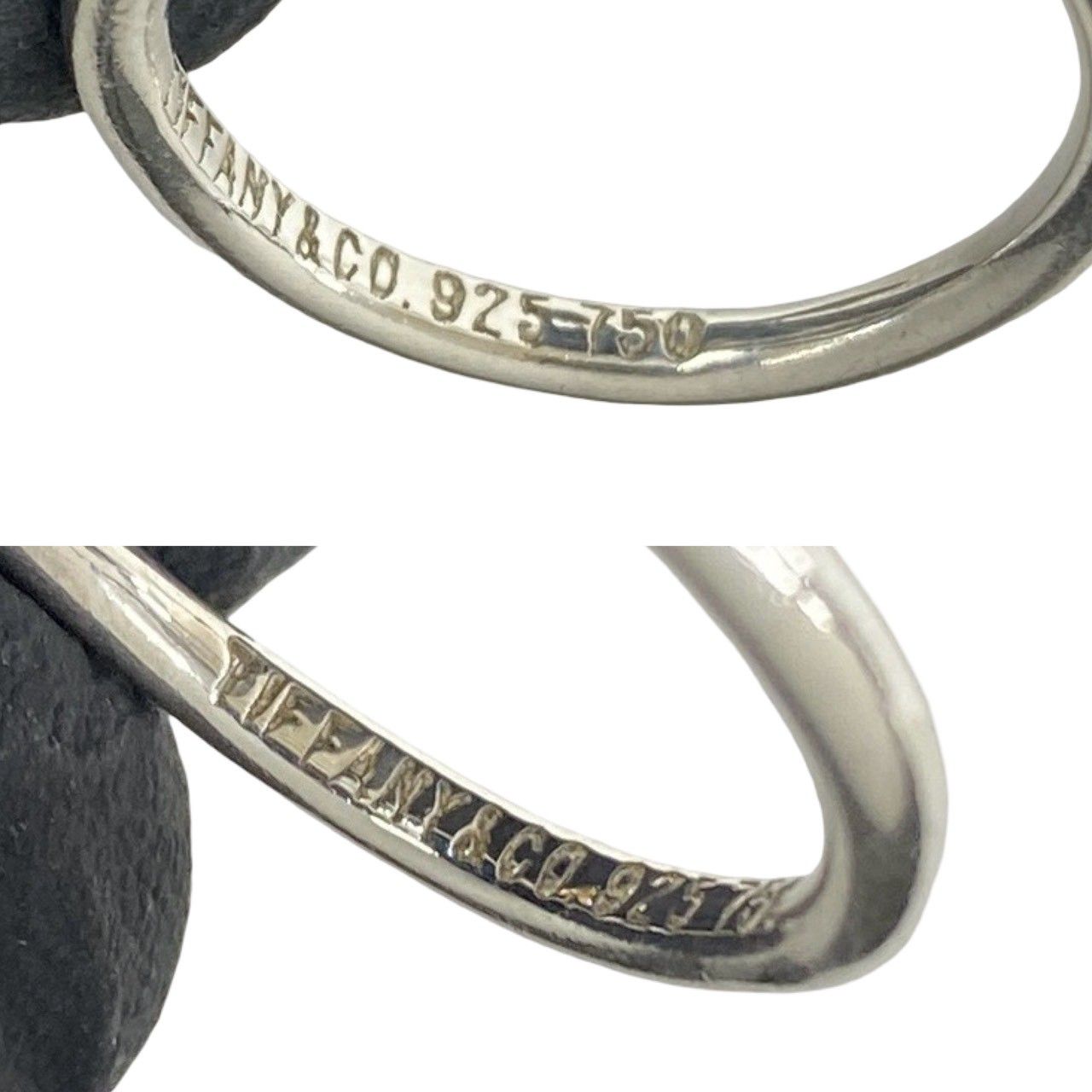 極 美品 TIFFANY&Co. ティファニー ヴィンテージ フック＆アイ リング
