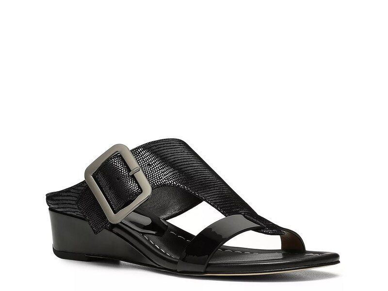 ドナルドプリネール レディース シューズ サンダル Donald Pliner Vine Wedge Sandal Black ブラック