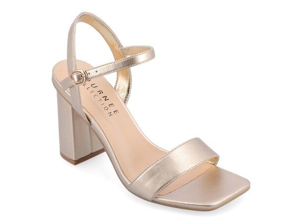 ジュルネ コレクション レディース シューズ サンダル Journee Collection Tivona Sandal Gold Metallic ゴールド
