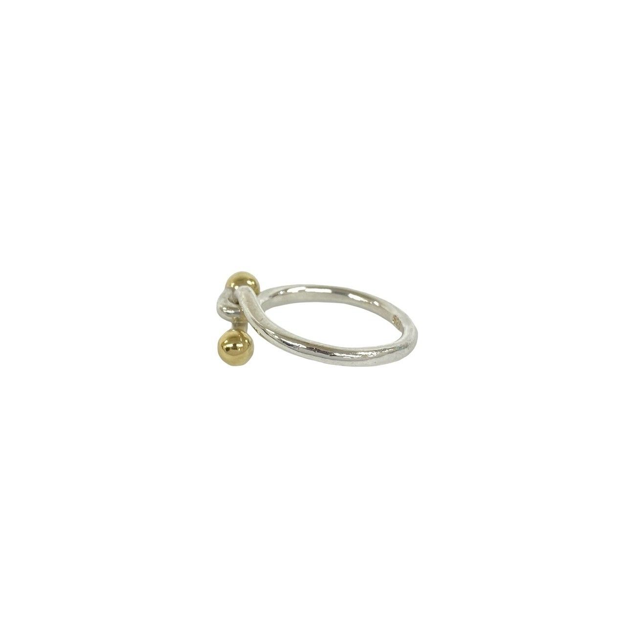 ル*フ様 Tiffany&Co. フックアンドアイ 18kgoldシルバー925 極 美品 TIFFANY&Co. ティファニー ダブル フック＆アイ リング