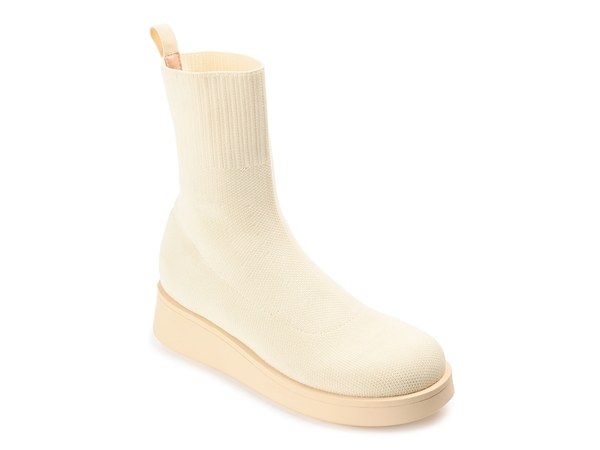 ジュルネ コレクション レディース シューズ ブーツ・レインブーツ Journee Collection Ebby Wedge Bootie Cream クリーム