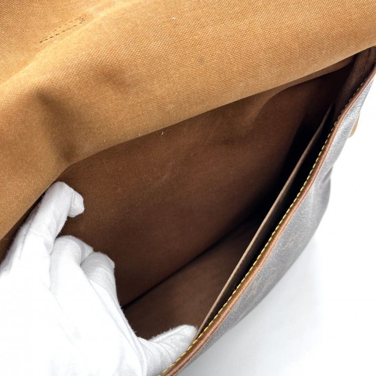 LOUIS VUITTON（ルイヴィトン）ソミュール30 ヴィンテージ ショルダーバッグ モノグラムキャンバス ブラウン レディース M42256【中古】