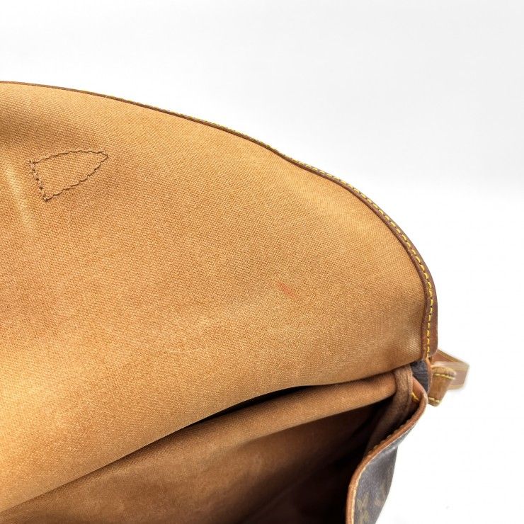 LOUIS VUITTON（ルイヴィトン）ソミュール30 ヴィンテージ ショルダーバッグ モノグラムキャンバス ブラウン レディース M42256【中古】