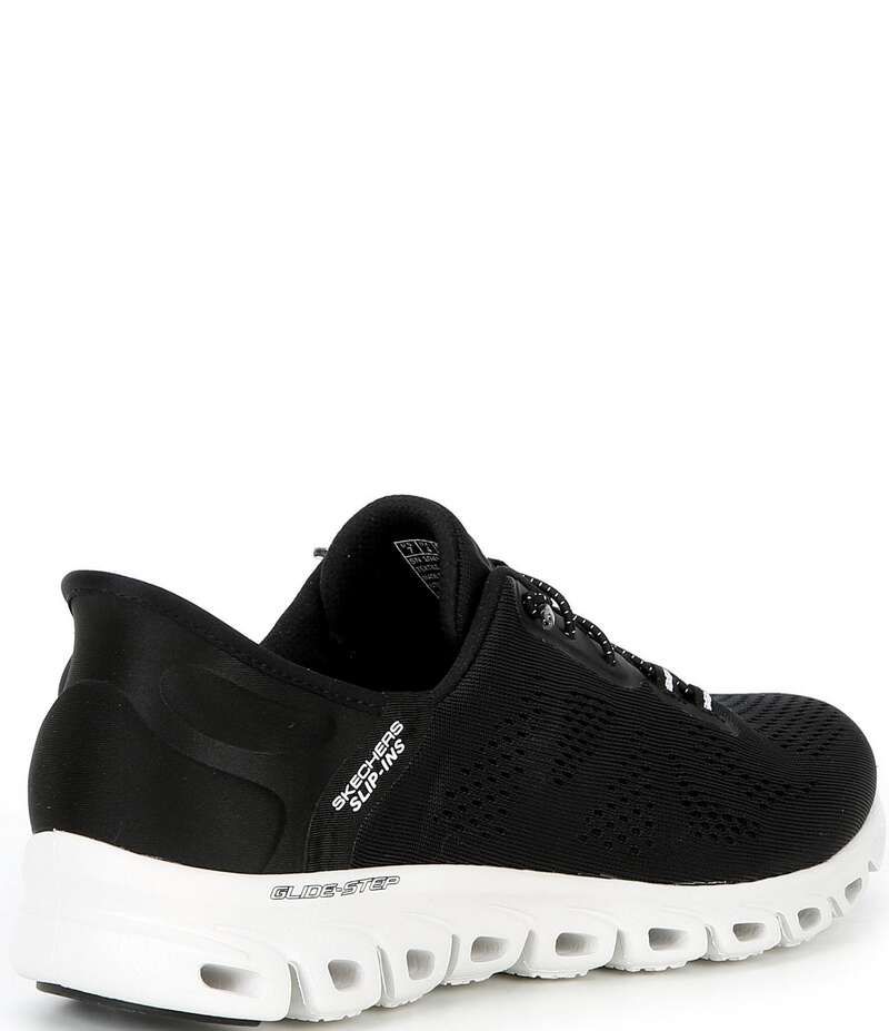 スケッチャーズ レディース シューズ スニーカー Skechers Womens Hands Free SlipIns GlideStep Amore Sneakers BlackWhite ホワイト