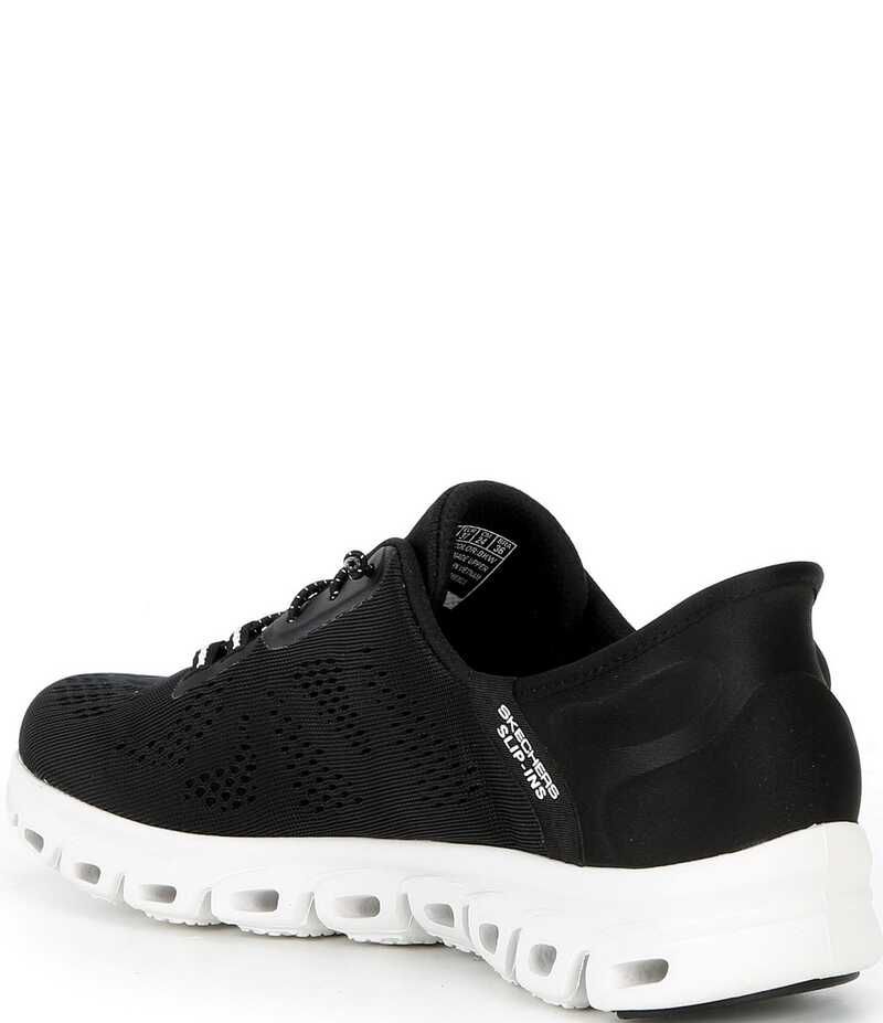スケッチャーズ レディース シューズ スニーカー Skechers Womens Hands Free SlipIns GlideStep Amore Sneakers BlackWhite ホワイト