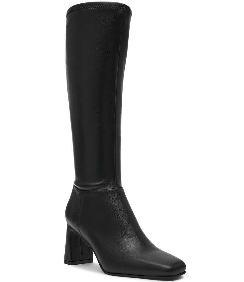 スティーブ マデン レディース シューズ ブーツ・レインブーツ トール ブーツ ヒール Steve Madden Hunny Block Heel Tall Boots Black ブラック