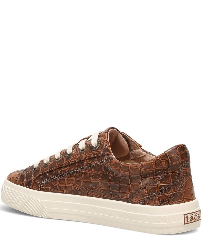 タオスフットウェア レディース シューズ スニーカー プラットフォーム レザー Taos Footwear Plim Soul Lux Croco Embossed Leather Platform