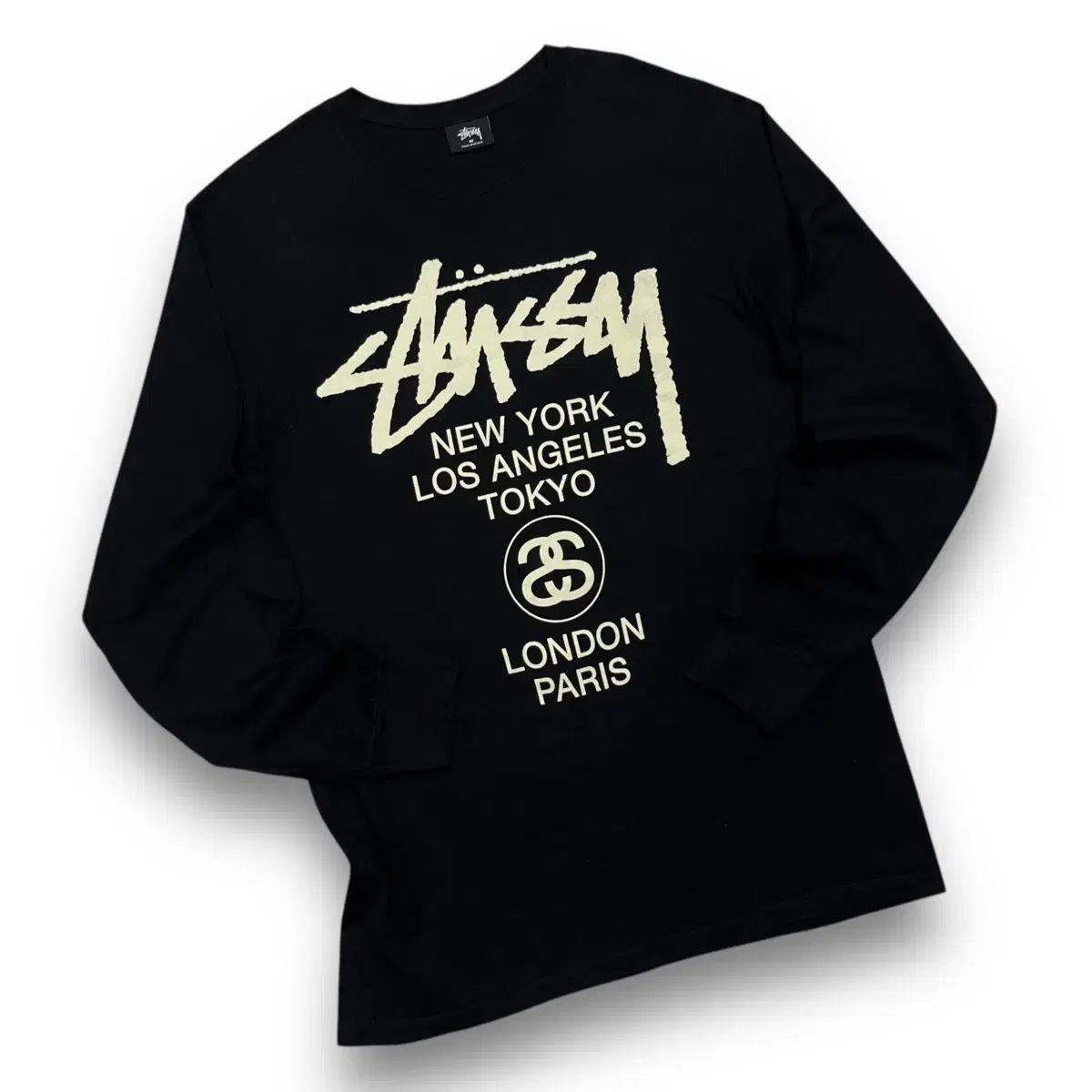 STUSSY WORLD TOUR ロゴ DARK ロングスリーブ (M)