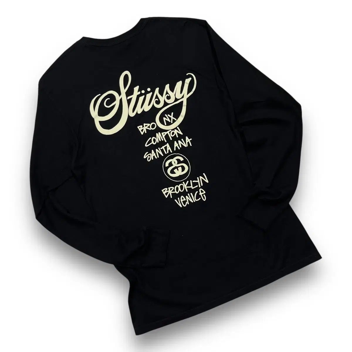 STUSSY WORLD TOUR ロゴ DARK ロングスリーブ (M)