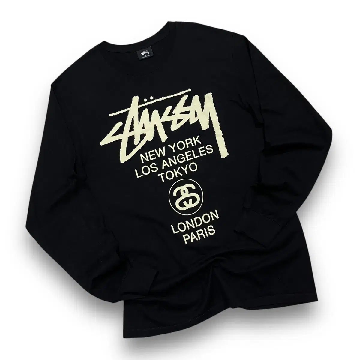 STUSSY WORLD TOUR ロゴ DARK ロングスリーブ (M)