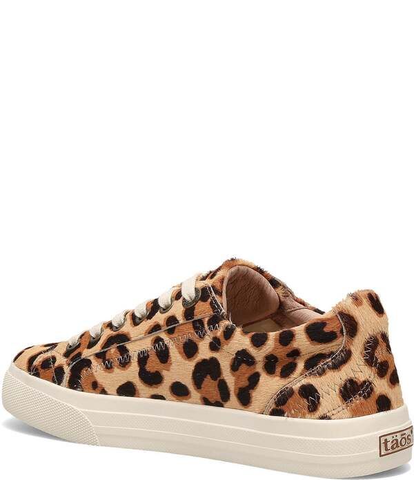 タオスフットウェア レディース シューズ スニーカー プラットフォーム プリント Taos Footwear Plim Soulux Leopard Print Calf Hair Platform