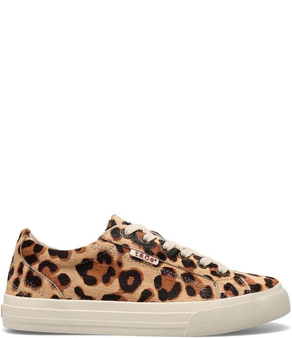 タオスフットウェア レディース シューズ スニーカー プラットフォーム プリント Taos Footwear Plim Soulux Leopard Print Calf Hair Platform