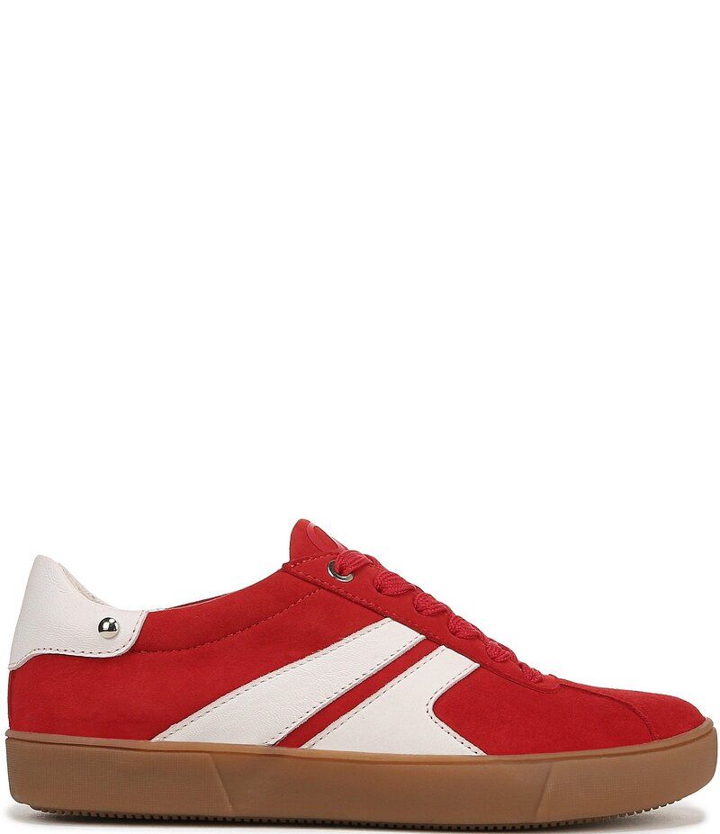 ナチュライザー レディース シューズ スニーカー レース Naturalizer Medina Nubuck Gum Sole Lace Up Sneakers Crimson Red レッド