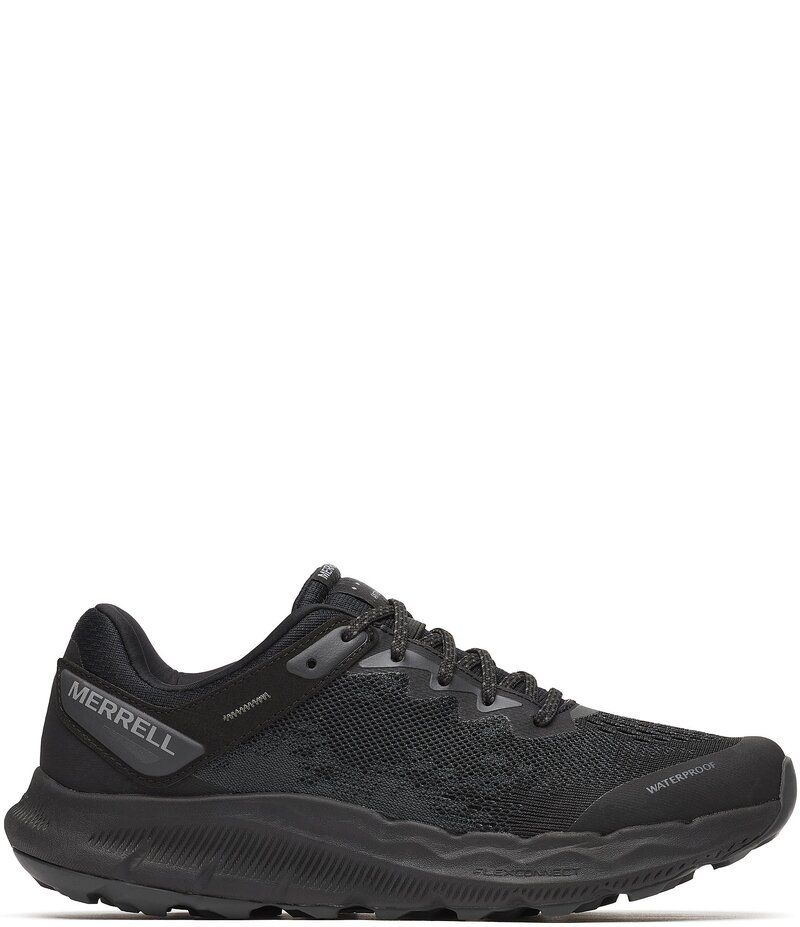 メレル レディース シューズ スニーカー メッシュ Merrell Womens Antora 4 WP Mesh Waterproof Trail Runners BlackGraphite ブラッ