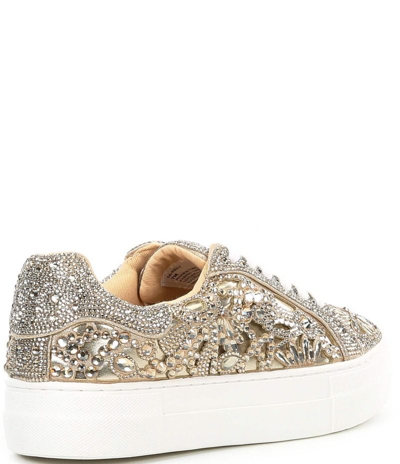 ベッツィジョンソン レディース シューズ スニーカー プラットフォーム Blue by Betsey Johnson Reily Rhinestone Platform Sneakers Light