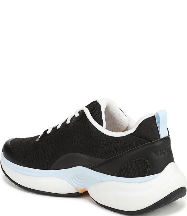 バイオニック レディース シューズ スニーカー ニット Vionic Walk Quest Knit Jacquard Performance Walking Sneakers Black ブラック