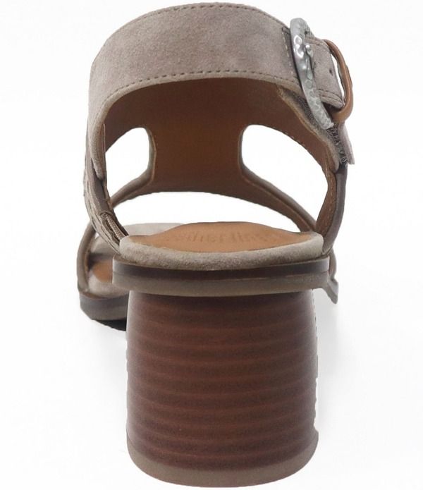ジェントルソウルズ レディース シューズ サンダル レザー ヒール Gentle Souls Manda Woven Leather Block Heel Sandals Mushroom