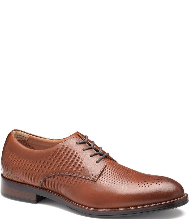 ジョンストンアンドマーフィー メンズ シューズ ドレスシューズ ウィングチップ オックスフォード レザー Johnston Murphy Mens XCCopley Waterproof Emboss