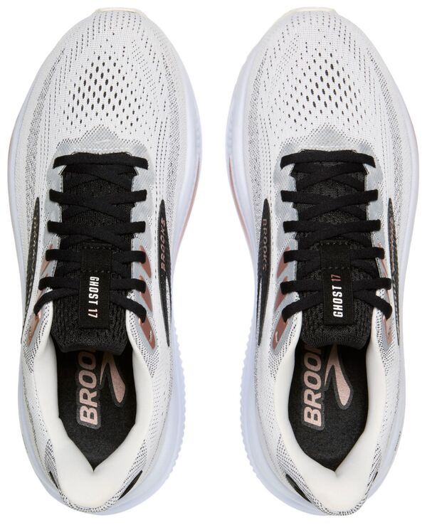 ブルックス レディース シューズ スニーカー Brooks Womens Ghost 17 Running Shoes WhiteBlackGold ホワイト