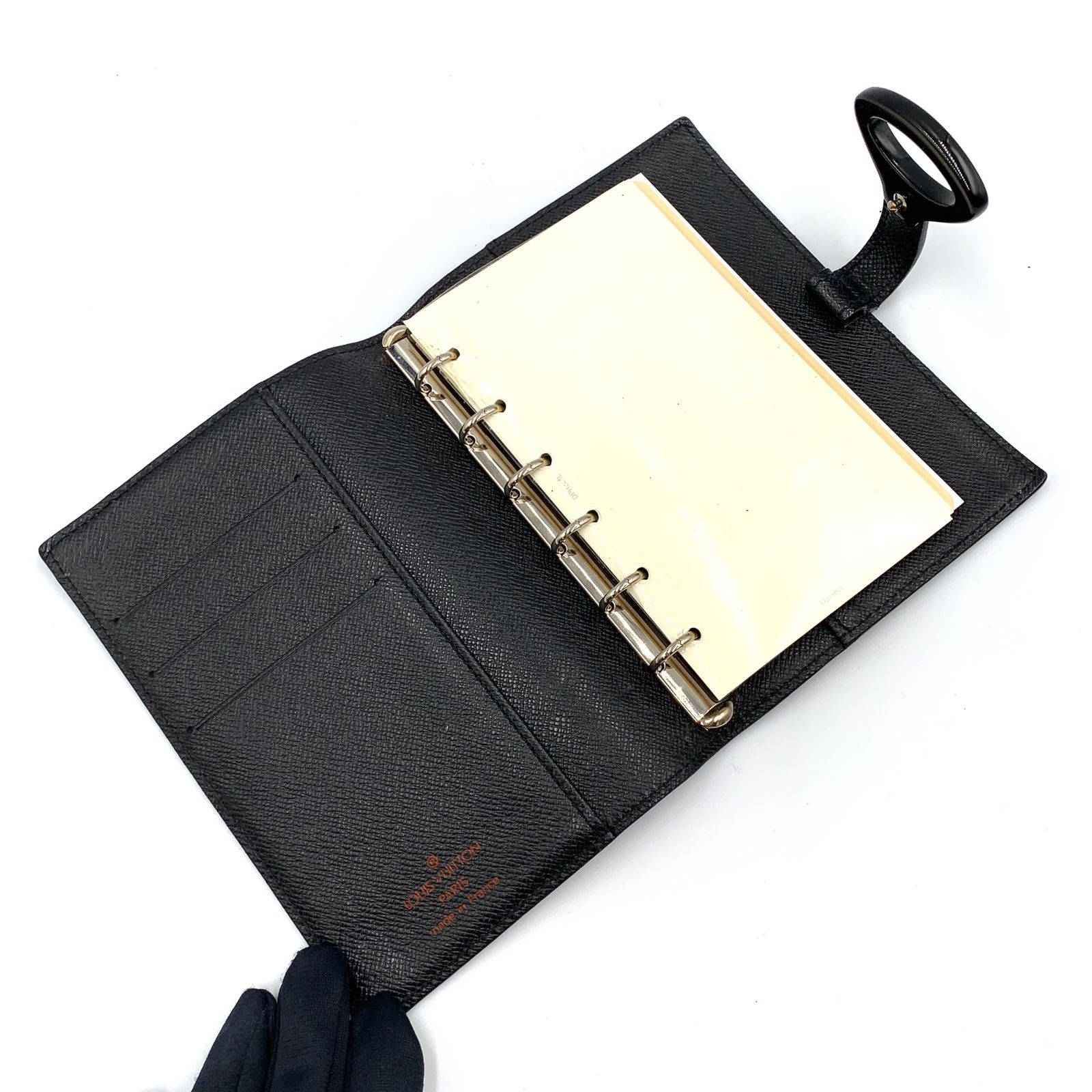 新着】LOUIS VUITTON エピZ アジェンダPM レザー ブラック 手帳カバー