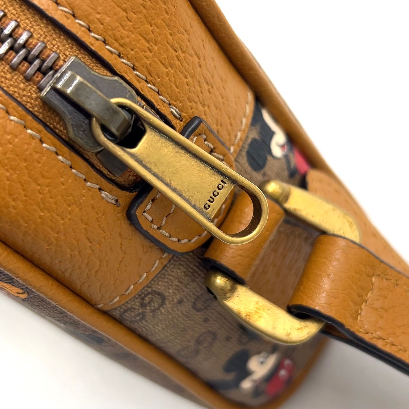 新着】GUCCI GUCCI × DISNEY マイクロGG レザー、PVC ブラウン
