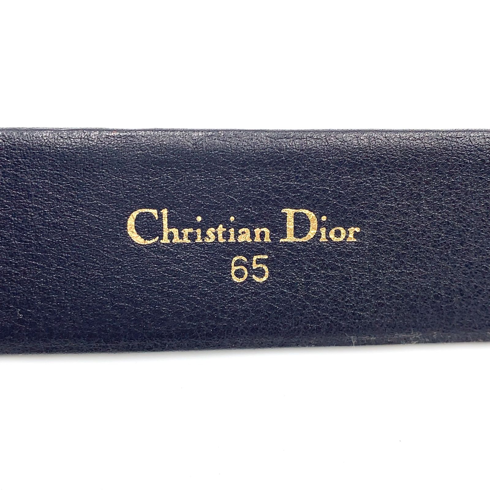 新着】Christian Dior トロッター レザー、キャンバス ネイビー ベルト