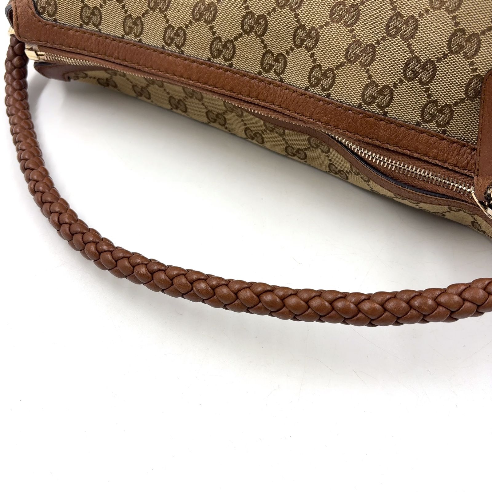 新着】GUCCI ベラ バンブータッセル レザー、キャンバス ベージュ
