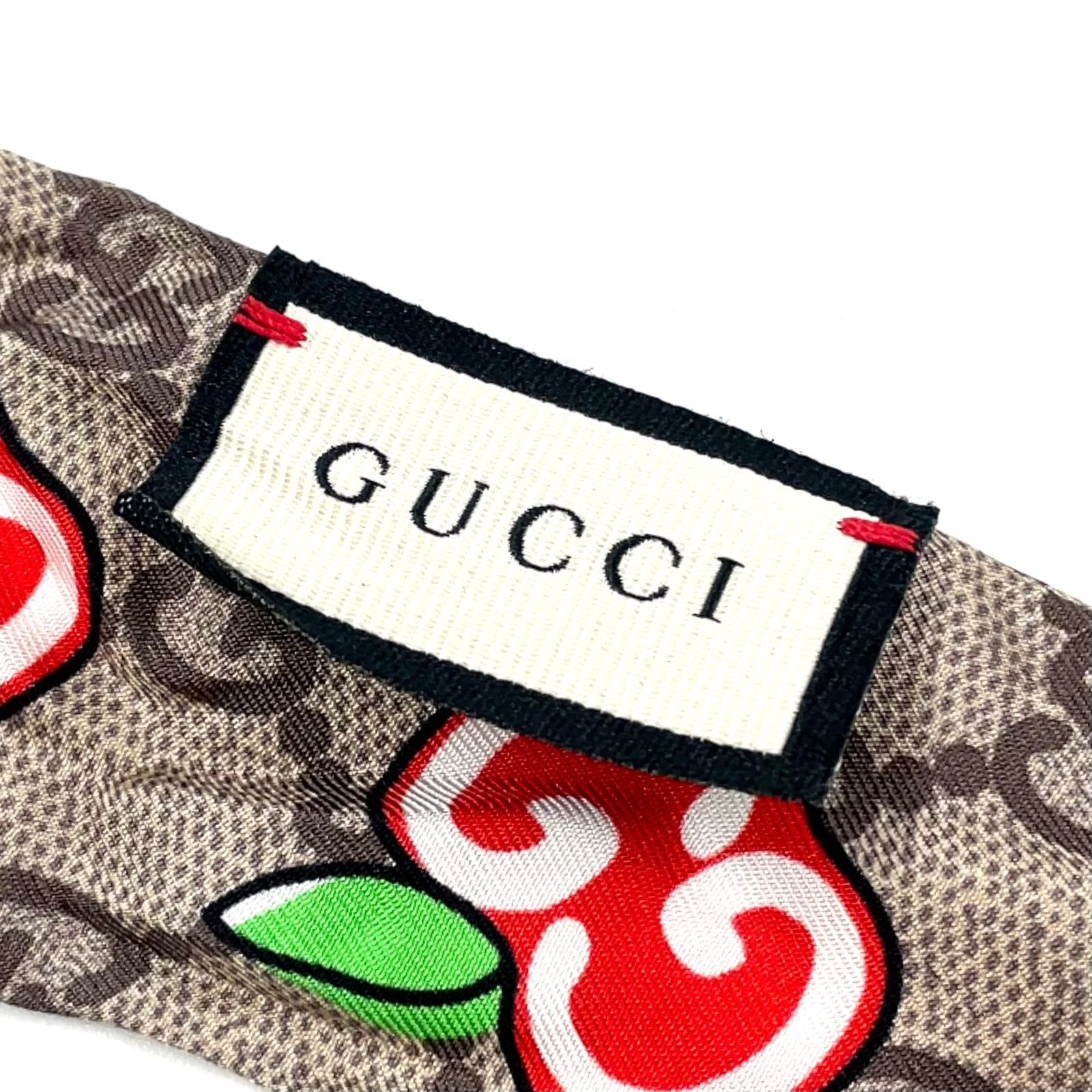 新着】GUCCI GGアップル コレクション ネックボウ リボン シルク