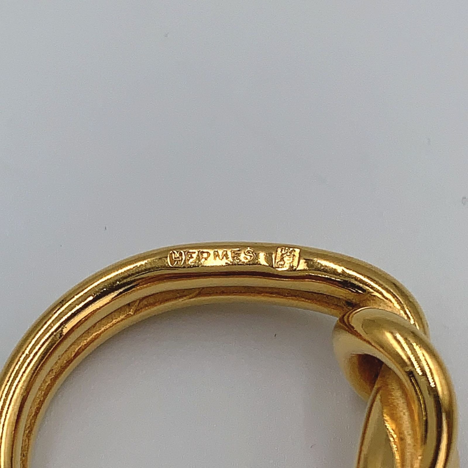 新着】HERMES アタメ スカーフリング メタル ゴールド - メルカリ