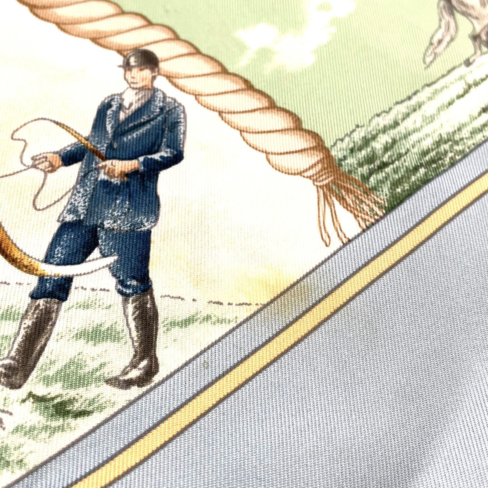 新着】HERMES カレ90 Auteuil en Mai オートゥイユの5月 シルク マルチ