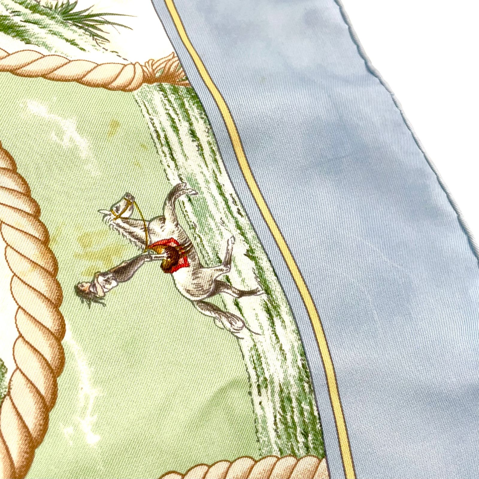 新着】HERMES カレ90 Auteuil en Mai オートゥイユの5月 シルク マルチ